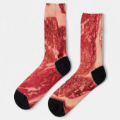 Rohfleisch Ribeye Steak Socken (Linkes Detail)