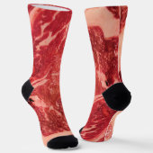 Rohfleisch Ribeye Steak Socken (Gewinkelt)