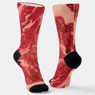 Rohfleisch Ribeye Steak Socken