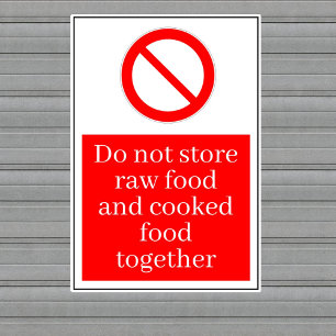 Rohkost/gekochte Lebensmittel Aufkleber