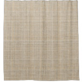 Rohleinwandbindung Haferflocken Japandi Minimalist Duschvorhang (Vorderseite)