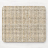 Rohleinwandbindung Haferflocken Japandi Minimalist Mousepad (Vorne)