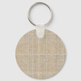 Rohleinwandbindung Haferflocken Japandi Minimalist Schlüsselanhänger