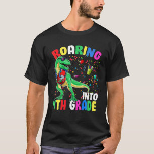 Rohling 4. GRADE Dinosaurier T Rex Funny Back to S T-Shirt