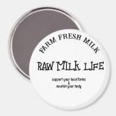 Rohmilchlebensdauer Magnet (Vorderseite/Rückseite)