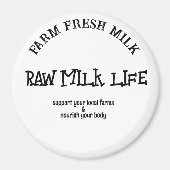 Rohmilchlebensdauer Magnet (Vorne)