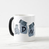 Rohr-Band-Redneck-Zeichen Verwandlungstasse (Vorderseite Links)