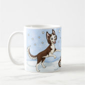 Rohr-Band-Schlittenhund Kaffeetasse (Links)