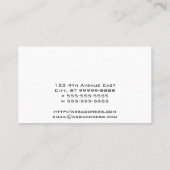 Rohr-Ellbogen blaue Vintage Illustration HVAC Visitenkarte (Rückseite)