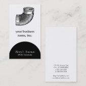 Rohr-Ellbogen Visitenkarte (Vorne/Hinten)