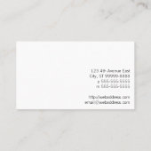 Rohr-Ellbogen Visitenkarte (Rückseite)