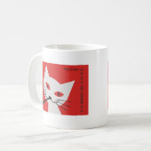 Rohr-Katze Kaffeetasse (Vorderseite Links)