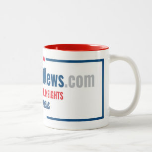 Rohr-Nachrichten-Rot-Tasse Zweifarbige Tasse