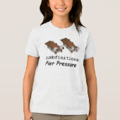 Rohr- oder Peerdruck Tri-Blend Shirt (Vorderseite)