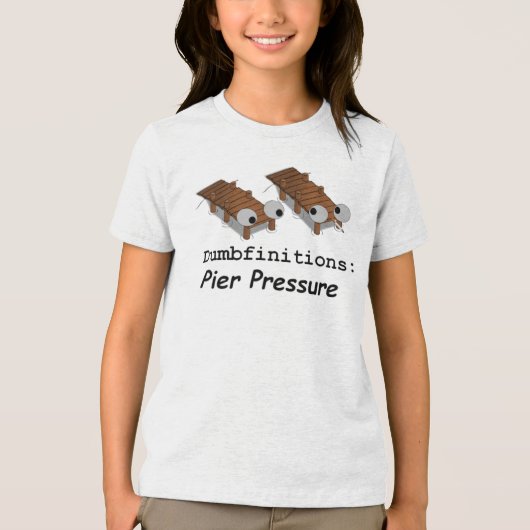 Rohr- oder Peerdruck Tri-Blend Shirt (Vorderseite)