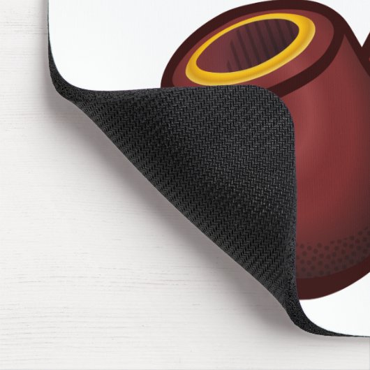 Rohr, rauchend, Tabak Mousepad (Ecke)
