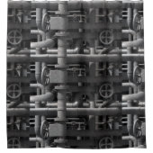 Rohre und Ventile Duschvorhang (Vorderseite)