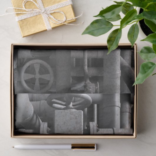 Rohre und Ventile Seidenpapier (Geschenk)