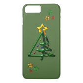 Röhrenchrom-Weihnachtsbaum Case-Mate iPhone Hülle (Rückseite)