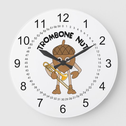 Röhrenknabeltext Große Wanduhr (Vorderseite)