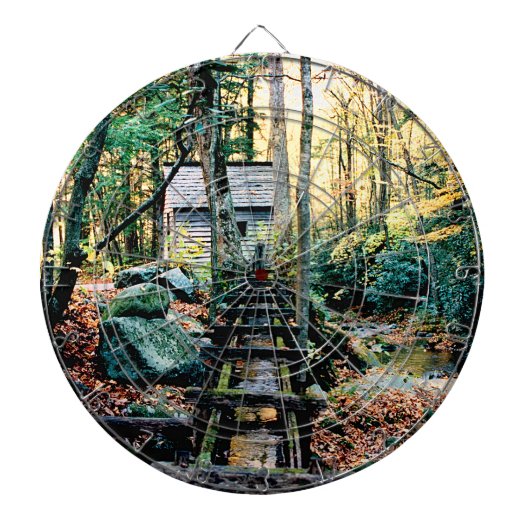 Röhrenmühle im Sonnenschein Dartscheibe (vorne)