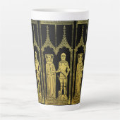 Röhrenritter, Dame und Kind im Mittelalter Milchtasse (Vorderseite)