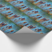 Rohrkolben am Teich Geschenkpapier (Ecke)