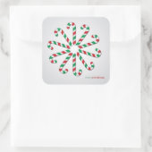 Rohrkreuz Quadratischer Aufkleber (Tasche)