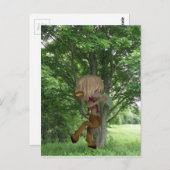 Rohrleitung Satyr Postkarte (Vorne/Hinten)