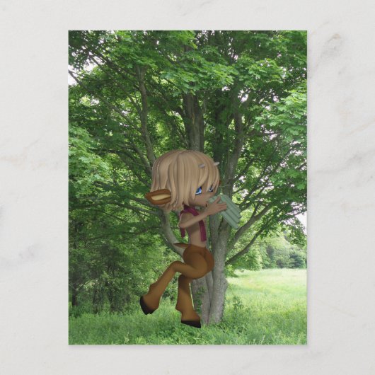 Rohrleitung Satyr Postkarte (Vorderseite)
