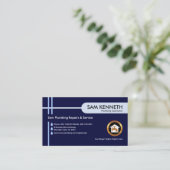 Rohrleitungen Wassertank Visitenkarte (Stehend Vorderseite)