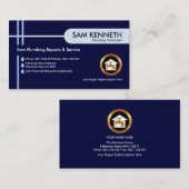 Rohrleitungen Wassertank Visitenkarte (Vorne/Hinten)