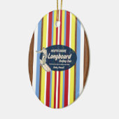 Rohrleitungs-Vintage Surfbrett-Verzierung Keramikornament (Links)