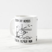 Rohrleitungsreparatur Kaffeetasse (Vorderseite Links)