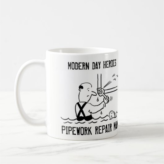 Rohrleitungsreparatur Kaffeetasse (Links)