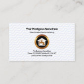 Rohrleitungssystem Blue Wavy Water Pipe Fitter Visitenkarte (Rückseite)