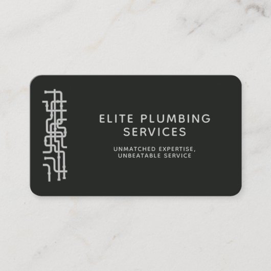 Rohrleitungstransport Wasserleitungen Modernes Sch Visitenkarte (Vorderseite)