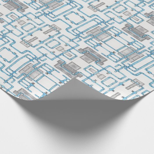 Rohrmanie Geschenkpapier (Ecke)