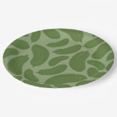 Rohrmuster Pappteller (Schrägansicht)