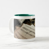 Rohrorganmusik-Tasse Zweifarbige Tasse (Vorderseite Links)