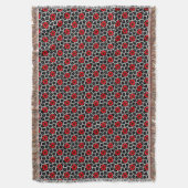 Rohroter Mohn auf Goth-Blumen Decke (Vorderseite Vertikal)