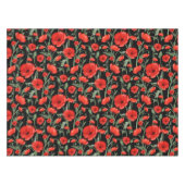 Rohroter Mohn Tischdecke (Vorderseite (Horizontal))