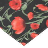 Rohroter Mohn Tischdecke (Schrägansicht)