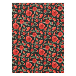 Rohroter Mohn Tischdecke