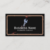 Rohrreparaturservice Berufliche Rohrrahmen Visitenkarte (Vorderseite)
