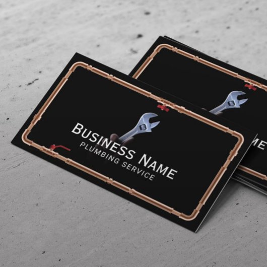 Rohrreparaturservice Berufliche Rohrrahmen Visitenkarte
