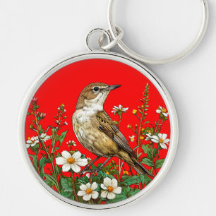 Rohrsänger Vogel Schlüsselanhänger