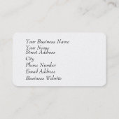 Rohsandstruktur Visitenkarte (Rückseite)