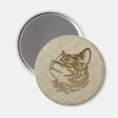 Rohseide für Kätzchen Magnet (Vorderseite/Rückseite)