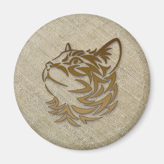 Rohseide für Kätzchen Magnet (Vorne)